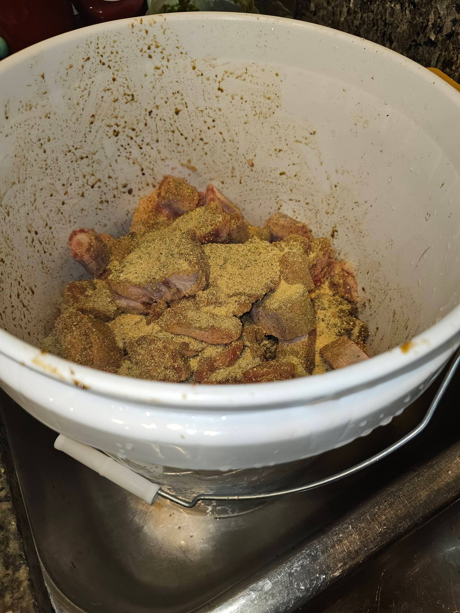 Seasoned curry meat