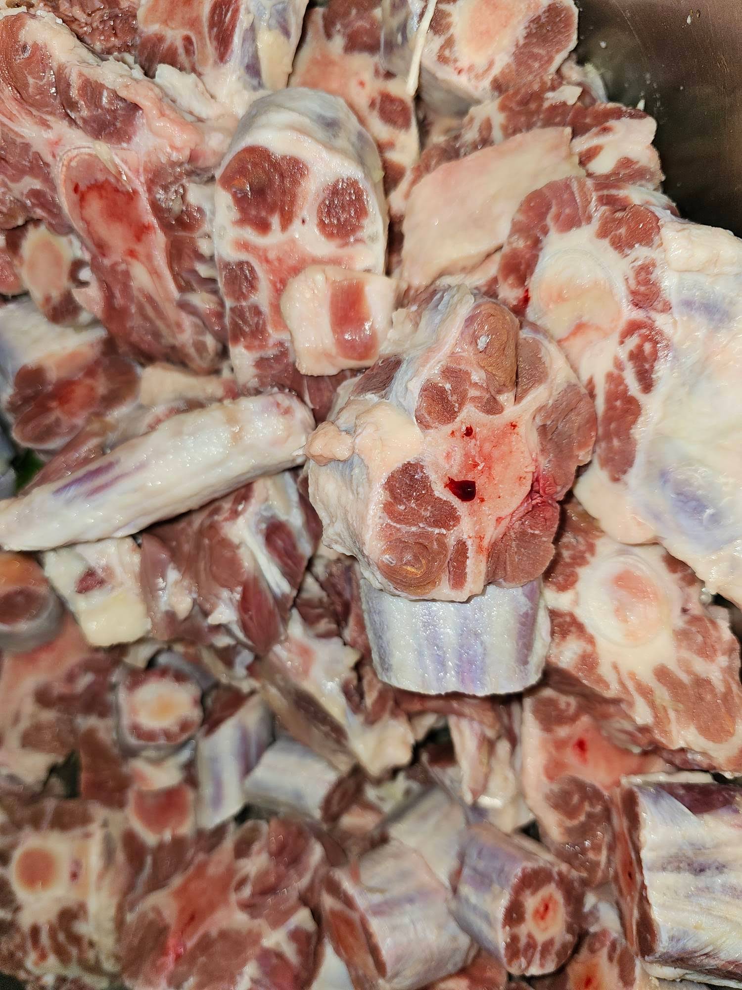 Oxtail prep